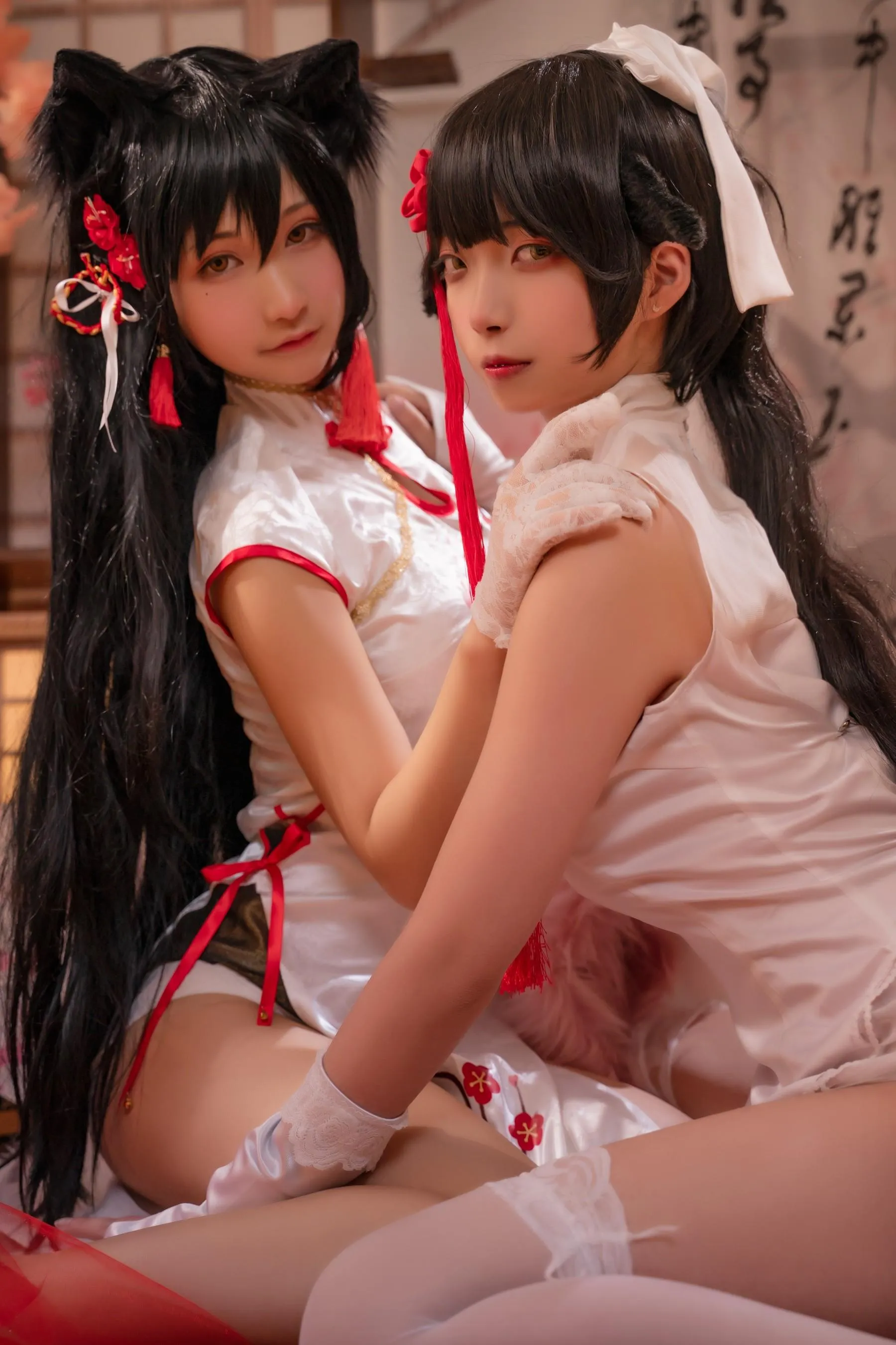 可可老师 – NO.07 爱宕高雄旗袍双人 [46P]插图7
